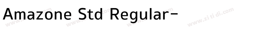Amazone Std Regular字体转换